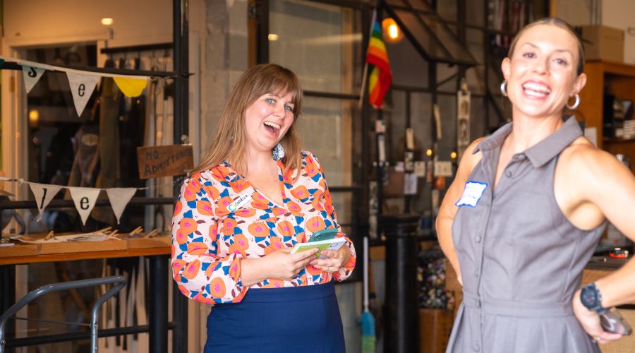 Candice Lawton and Ash Tryba at the launch of resourcePhilly